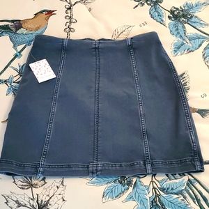 Free People Denim Skirt Size 12 Westminster Blue